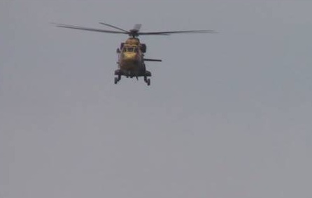Antalya'da bir askeri helikopter denize acil iniş yaptı