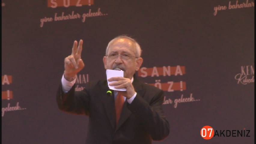 Kemal Kılıçdaroğlu, Antalya Kepez'de vatandaşlara hitap etti.