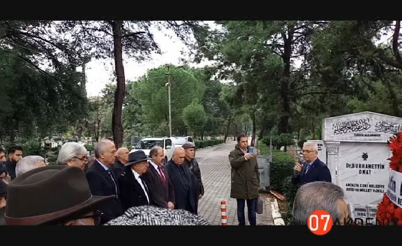 Dr. Burhanettin Onat; 46. ölüm yıl dönümünde Antalya'da anıldı.