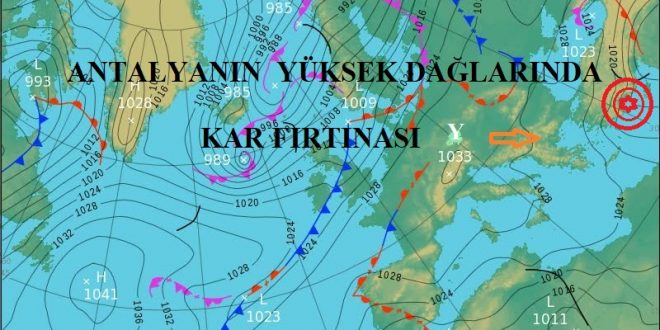 Antalya'da Yüksek Dağ Zirvelerinde Yüksek Kar Fırtınası ve Korona Vürüsü