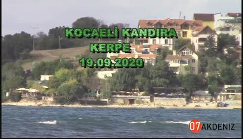 Kocaeli'nin Yazlık Yerleşim Bölgesi Kerpe Sahil Şeridi Video Görüntüleri.