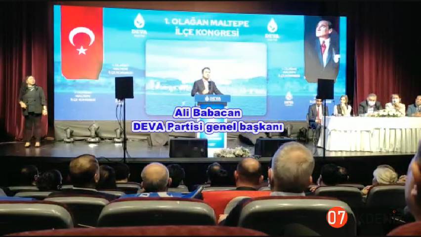 DEVA Partisi İstanbul Maltepe İlçe Başkanlığı kongresi 