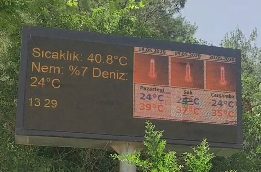 Meteoroloji 4. Bölge Müdürlüğü verilerine göre Antalya