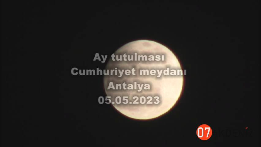 Ay tutulması Cumhuriyet meydanı 05.05.2023